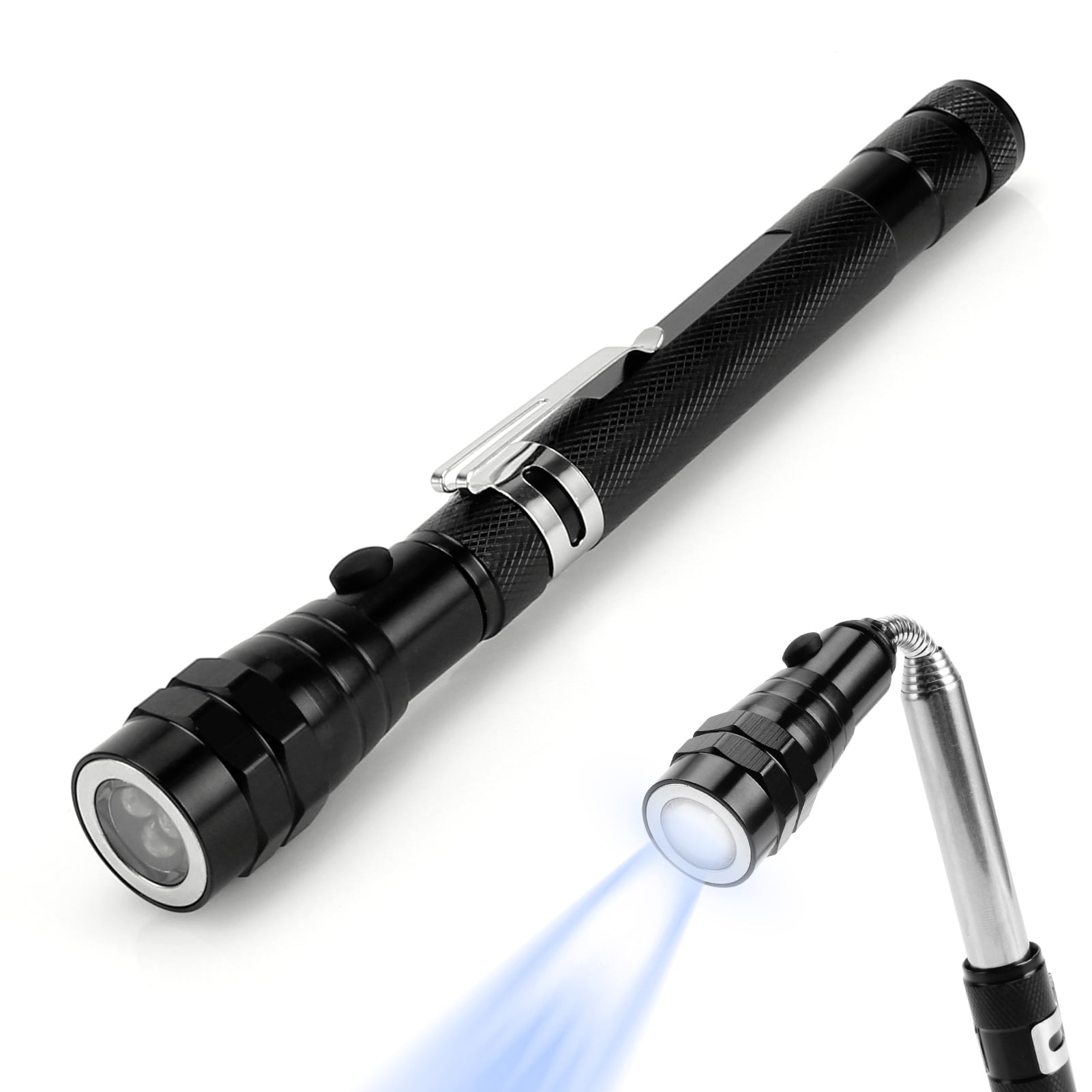 6-LED Telescope Flashlight w/ 20" Magnetic Pick-Up Tool 