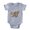 Heather Grey, variant on CafePress - Leaf Tail Gecko - Cute Infant Baby Football Bodysuit