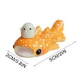 thumbnail image 3 of Figura de ballena y tiburón hecha a mano | Decoración de escritorio de arcilla polimérica de 5 cm | Sirve también como portabolígrafos o pinceles | Acabado de resina esmaltada, 3 of 6