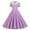Purple, variant on Cavosen 1950 Dresses Women Black Short Sleeve 1950S Dress Midi Vintage Retro Ruched Pleated A-Line Dresses Plain Casual Dress V-Neck Dress Lounge Dresses Trendy Clothes S