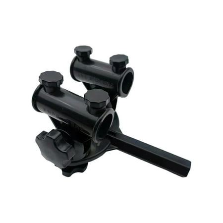 Double Rod Holder Stand with & Base for Lake/River Fishing Stability