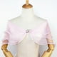 thumbnail image 2 of PinkWedding chal de gasa nupcial con lazo Clip malla encogimiento de hombros Bolero señora elegante fiesta, 2 of 5