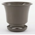 thumbnail image 4 of Bloem Expressions Planter w/ Saucer 12 in. Casper White, 4 of 7