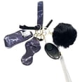 thumbnail image 1 of Keychain 8 Pcs  Keychain  Alarm Bottle Opener Whistle Pom Pom Keychain Travel Keychain for Women, 1 of 7