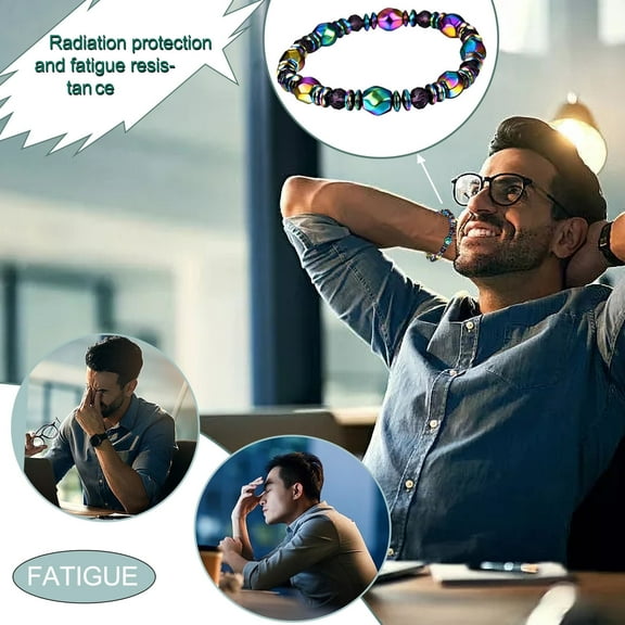 TIHLMK Bracelets for Women Color Black Magnet Bracelet Hand-woven Bracelet