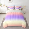 thumbnail image 2 of Homewish Watercolor Tie Dye 7-Piece Bedding Comforter Set For Female Men Adults,Abstract Ombre King Bedding Sets,Gradient Vintage Aesthetic Ultra Soft Bed Sheets,Luxury Bedroom Decor,Reversible, 2 of 8