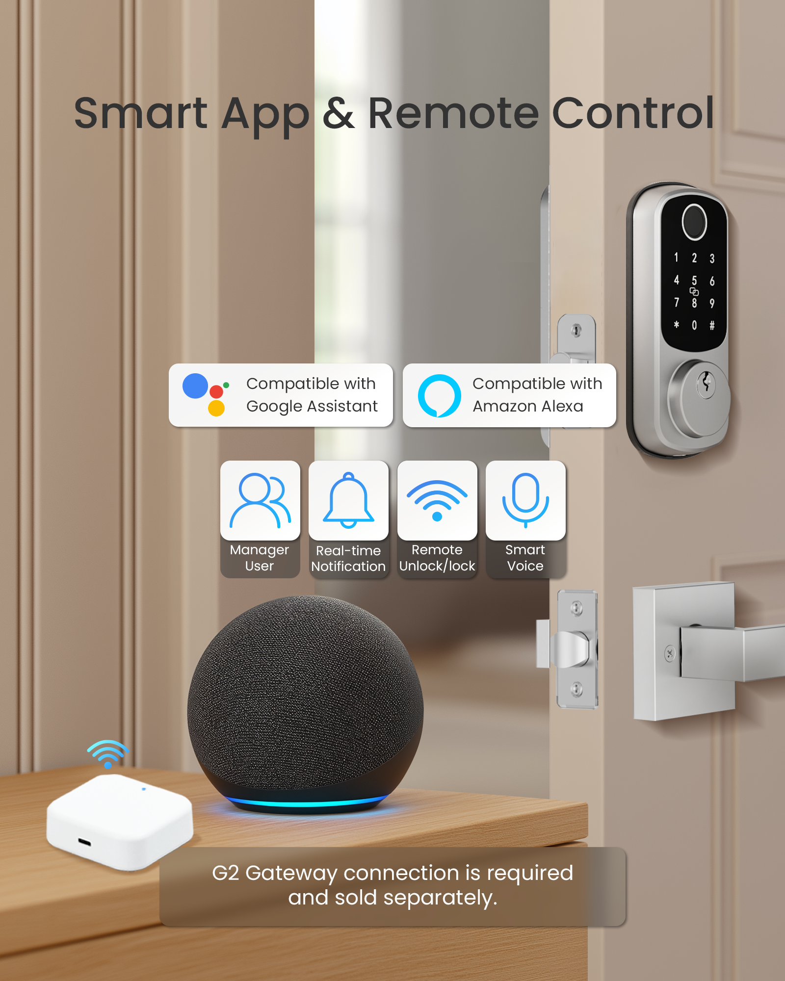 DESLOC B200 Smart Door Lock with Fingerprint photo 3