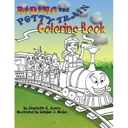 Riding The Potty Train: Coloring book (Paperback) (The Best Way To Potty Train)