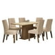 thumbnail image 1 of Juego de Comedor Madesa Luciana Mesa con Tablero de Madera y 6 Sillas Marrón/Crema/Imperial, 1 of 11