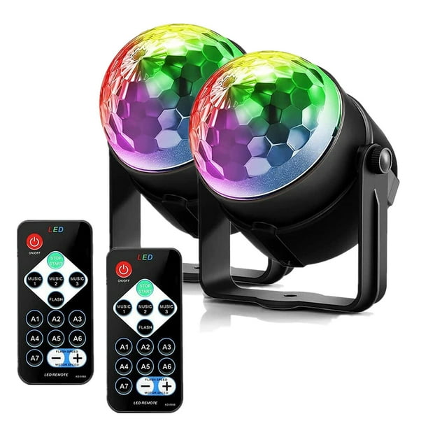 Disco Ball Light 2 Pack FIMEI Party Light Portable Strobe Lights Remote