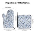 thumbnail image 3 of KLL Rabbit And Butterfly Pattern Oven Mitts and Pot Holders 2pcs Sets for Kitchen, Oven Mitt Heat Resistant 536°F, Oven Gloves for Kitchen,Cooking and Baking, 3 of 7
