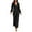 Black, variant on Ediodpoh Jumpsuits for Women Casual Jumpsuit Long Sleeve Belted Sequin Jumpsuit Womens Jumpsuits S