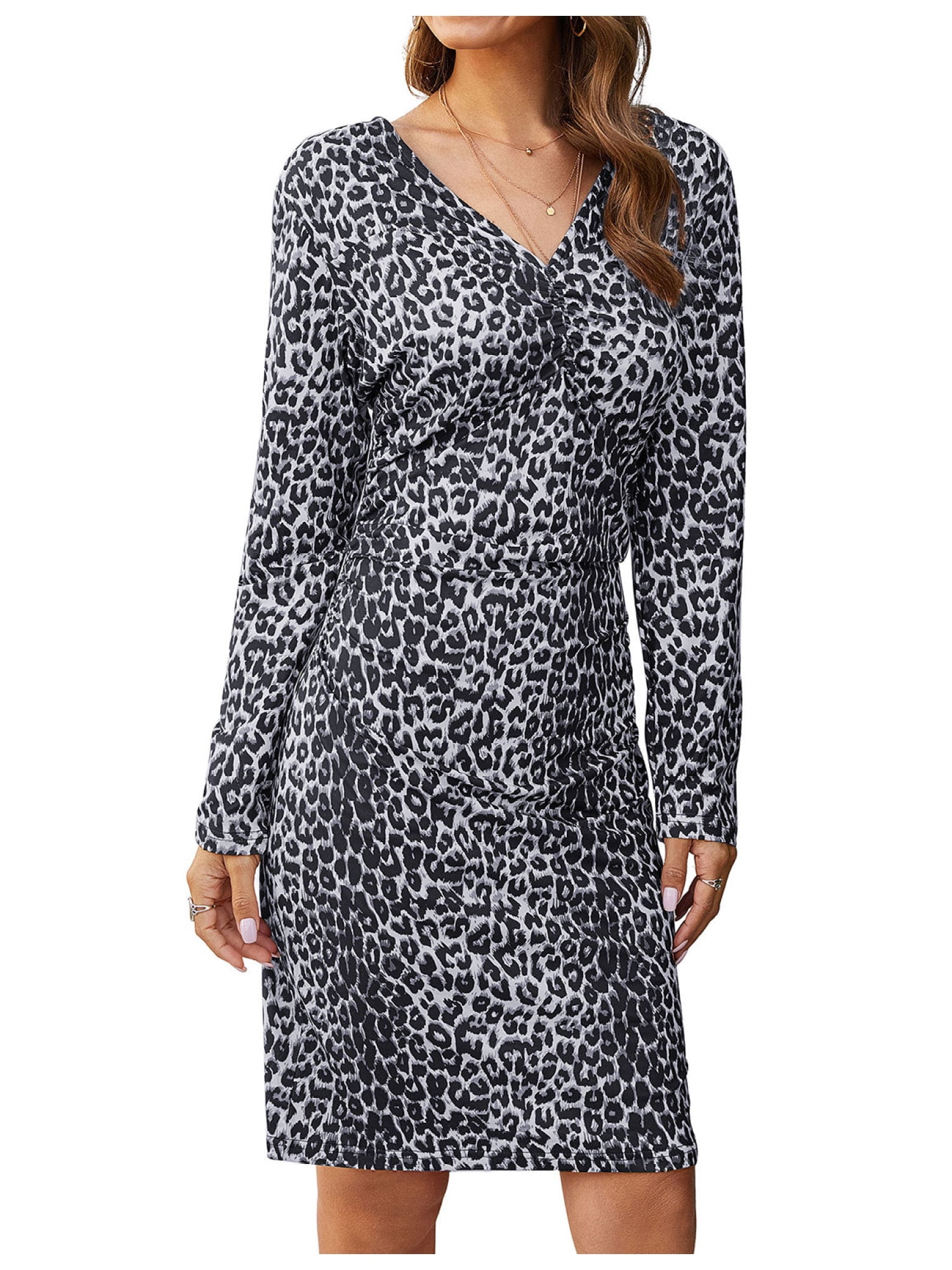 leopard print dress walmart