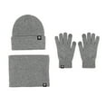 thumbnail image 2 of SwiftWear Winter Hat Scarf Gloves Set for Women Knitted Beanie Hat Touch Screen Gloves Neck Warmer Gifts for Unisex Adult Dark Gray, 2 of 4