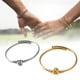 thumbnail image 1 of Brazalete Retorcido Brazalete, Pulsera De Cable Retorcido 2 Piezas Decoración Del Corazón Resistente Por Regalo Para Hombres, 1 of 7