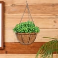 thumbnail image 1 of Fake Fake Fake Fake Basket Plant Decoración Decoración decorativa Patio de jardín realista Jardín Rústica Cesta de plantador colgante, 1 of 8