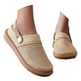thumbnail image 4 of CAIXAI Orthopedic Shoes for Women Arch Support Wide Toe Box Sneakers Women Classic Non- Sole Womens Walking Shoes Knit Upper Embroidery Mary Jane Flats Hands Free Soft Shoes, 4 of 8