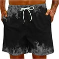 thumbnail image 5 of Summer Savings! Stamzod Mens Beach Shorts Fashion Graphic Causal Shorts Flame Digital Print Surfing Shorts Lightweight Oversize Sporting Shorts, 5 of 7