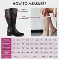 thumbnail image 5 of Hawkwell Women's Extra Wide Calf Pull On Side Zipper Knee High Boots,US 9,Black, 5 of 6