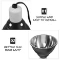 thumbnail image 2 of 5 5 Inch Reptile Lamp Bulb Fixture with Switch for Bearded Dragon Turtles Snake and Lizard Terrarium 1 Set, 2 of 9