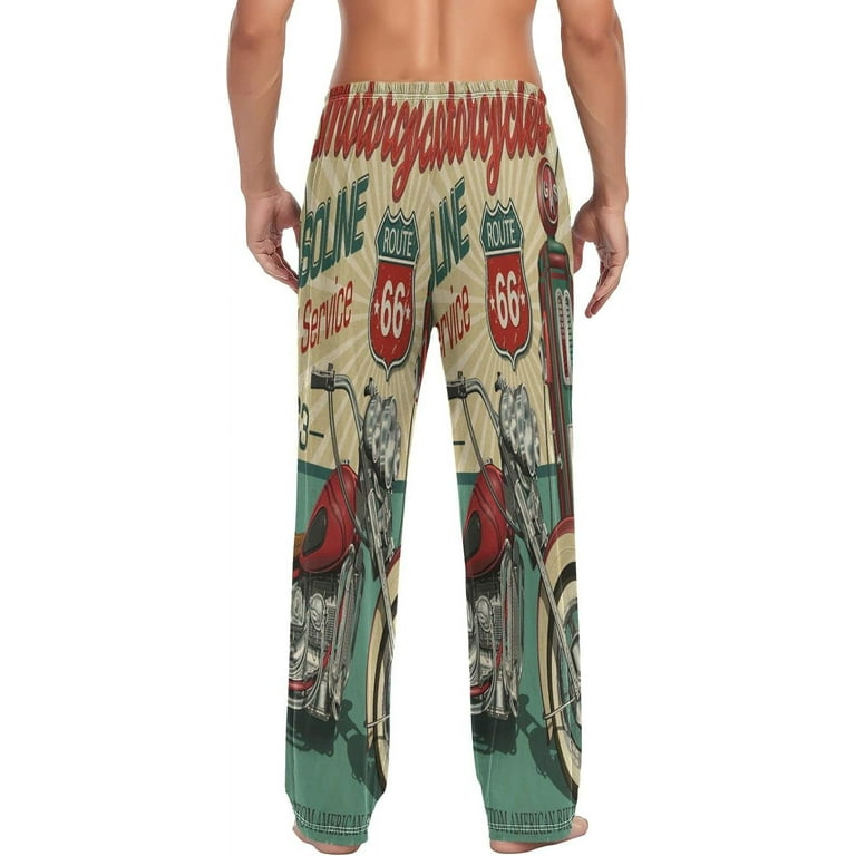 Mens motorcycle pajama pants hotsell