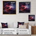 thumbnail image 4 of Designart "Pink Galaxy Odyssey III" Fantasy Framed Wall Art - Modern Pink Galaxies Entryway Framed Wall Art, 4 of 6