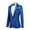 Blue, variant on Men's Suits Big and Tall Men's Tuxedo Jacket Wedding Blazer One Button Dress Suit for Dinner,Prom,Party (Red,XXL)