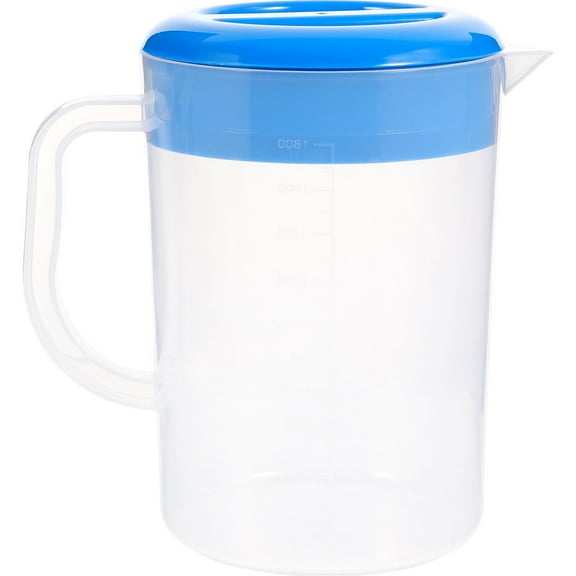 NIYANGLE 1Pcs Water Pitcher Plastic Cold Beverage Jug Handled Jug for Parties Picnics Families 7.7x7.1x4.9in