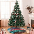 thumbnail image 7 of Rateoe Tropical Vacation Essentials Print Christmas Tree Skirt 30" for Xmas Holiday New Year Party Circle Tree Mat Ornaments Decoration, 7 of 7