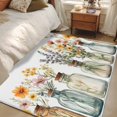 thumbnail image 4 of Spring Flowers Area Rugs 4x6 ft Daisies Lavender Oil Painting Washable Rug Non Slip Indoor Carpet Absorbent Floor Mat for Living Room Bedroom Dining Room, 4 of 9