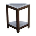 thumbnail image 6 of DecoTeak® SnazzyCorner® Fully Assembled 18"H Teak Wood Corner Shower Bench with Shelf in Woodland Brown Finish, 6 of 11