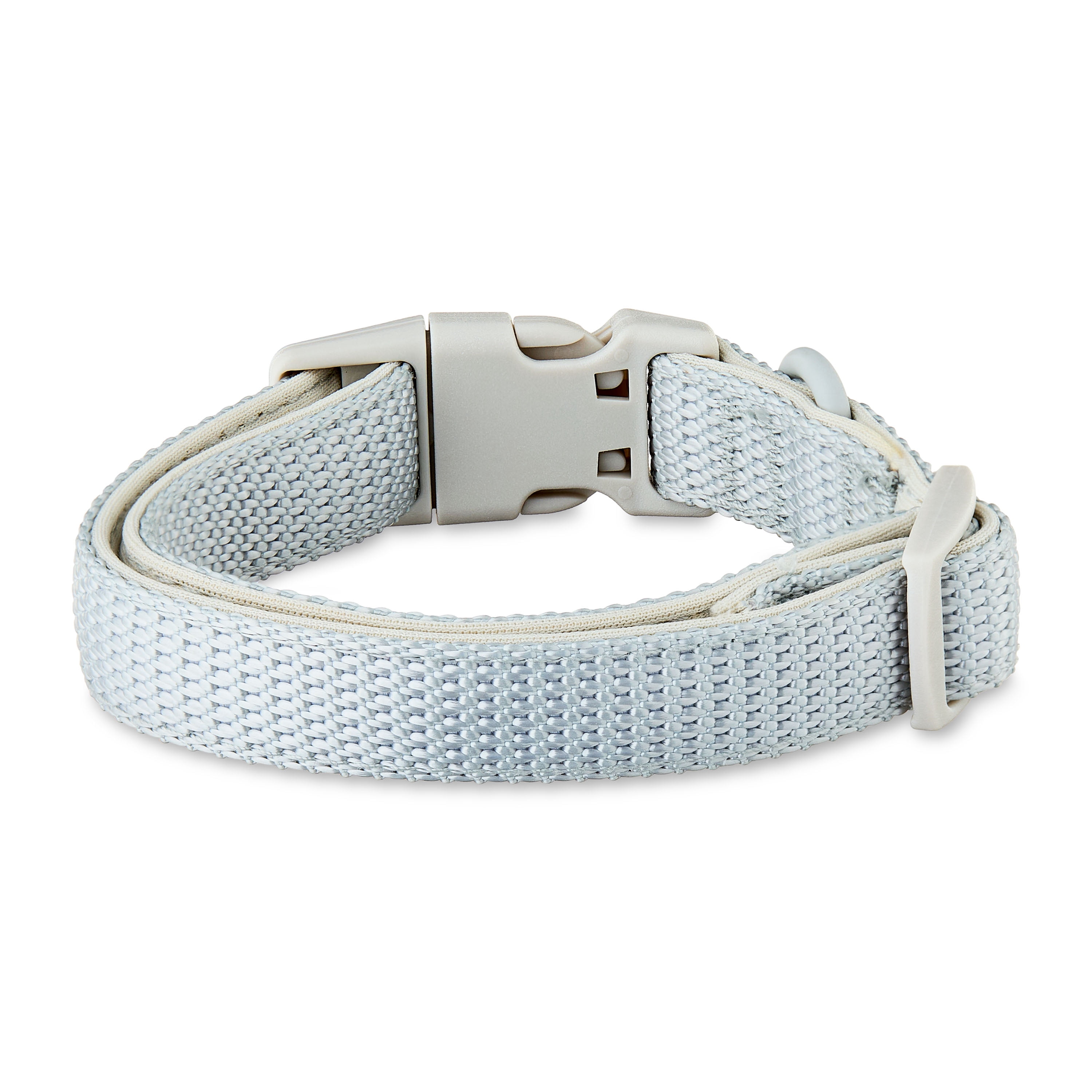 Vibrant Life Neoprene Cushioned Adjustable Dog Collar, Gray, S