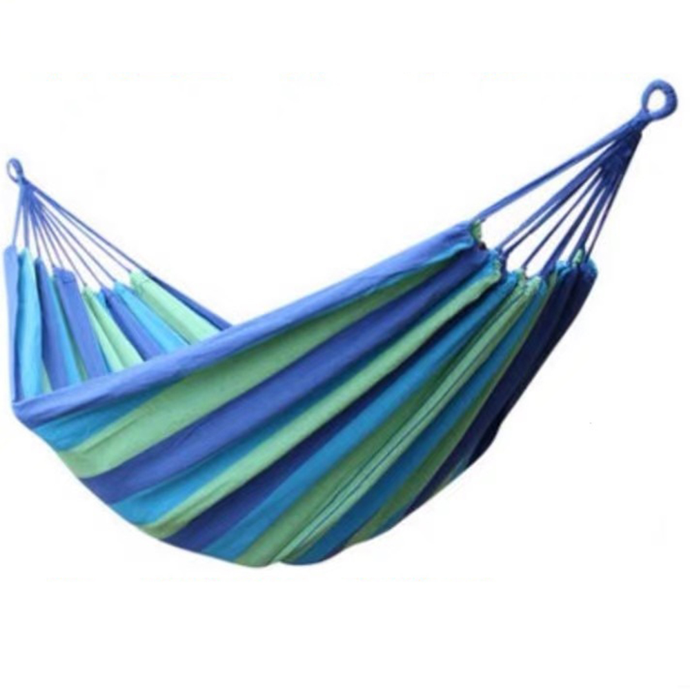 Portable Indoor/Outdoor Hanging Garden Canvas Hammock Canvas Bed Camping Hanging Porch Backyard Swing Chair Travel - image 2 of 7