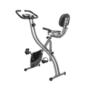 Exercise bike Folding X-Bike 8 Levels of Adjustment Cardio Cycling Bicycle Upright and Recumbent