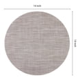 thumbnail image 4 of Unique Bargains 6 Packs Round Placemats for Kitchen Dining Table Decor Flaxen 14x14in, 4 of 7