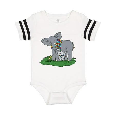 

Inktastic Autism Support Elephants Gift Baby Boy or Baby Girl Bodysuit