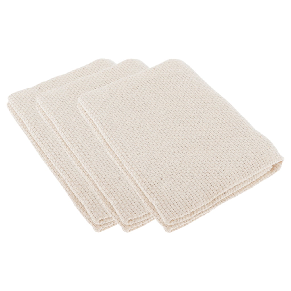 Blank Cotton Monk's Aida Cloth for Embroidery/Rug Hooking Sewing 13x13'' Blank Cotton Monk's Aida Cloth for Embroidery/Rug Hooking Sewing 13x13''