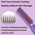 thumbnail image 5 of Latest Hairdressing Comb, Ceramic Hair Dressing Comb, Rechargeable Portable Hair Straightener Brush Hair Straightener Combs for All Hair (Pink), 5 of 10