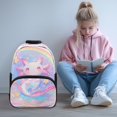 thumbnail image 2 of Uorisanigo Rainbow Axolotl School Backpack for Kids 6-12 Year, 17 Inch Lightweight Daypack with Adjustable Padded Straps, Perfect for Elementary Kindergarten, 2 of 7