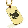 thumbnail image 1 of Stainless Steel Year of the Rat Zodiac Dog Tag Pendant Necklace, 1 of 3