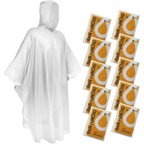 Disposable Rain Ponchos Emergency Clear Poncho