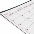 thumbnail image 4 of 12-Month (Jan to Dec): 2026 22 in. x 17 in. Monthly Desk Pad Calendar - White/Burgundy Sheets, Black Binding, Clear Corners, 4 of 6