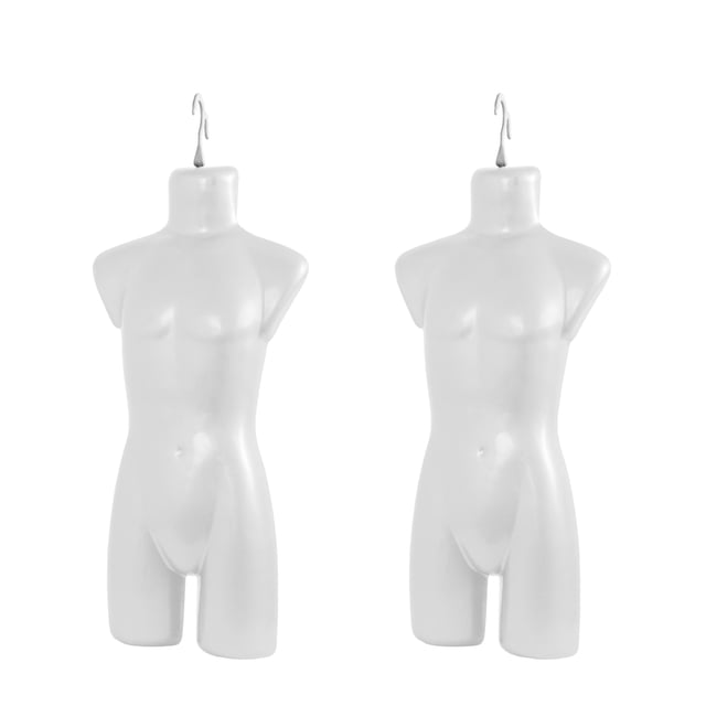 Atmos Homeware Maniquí de Niño y Niña | Exhibidor Infantil 3/4 de Plástico de Alta Resistencia con Gancho | Cuerpo Unisex para Ropa y Accesorios | Paquete de 5 Piezas color Beige