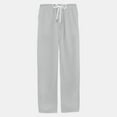 thumbnail image 3 of Wirziis Men's Linen Cotton Yoga Pants Casual Loose Sweatpants Beach Trousers Lounge Pants, 3 of 5