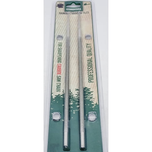 FORESTER 7/32 CARBIDE CHAINSAW DIAMOND SHARPENING FILE 2 PACK