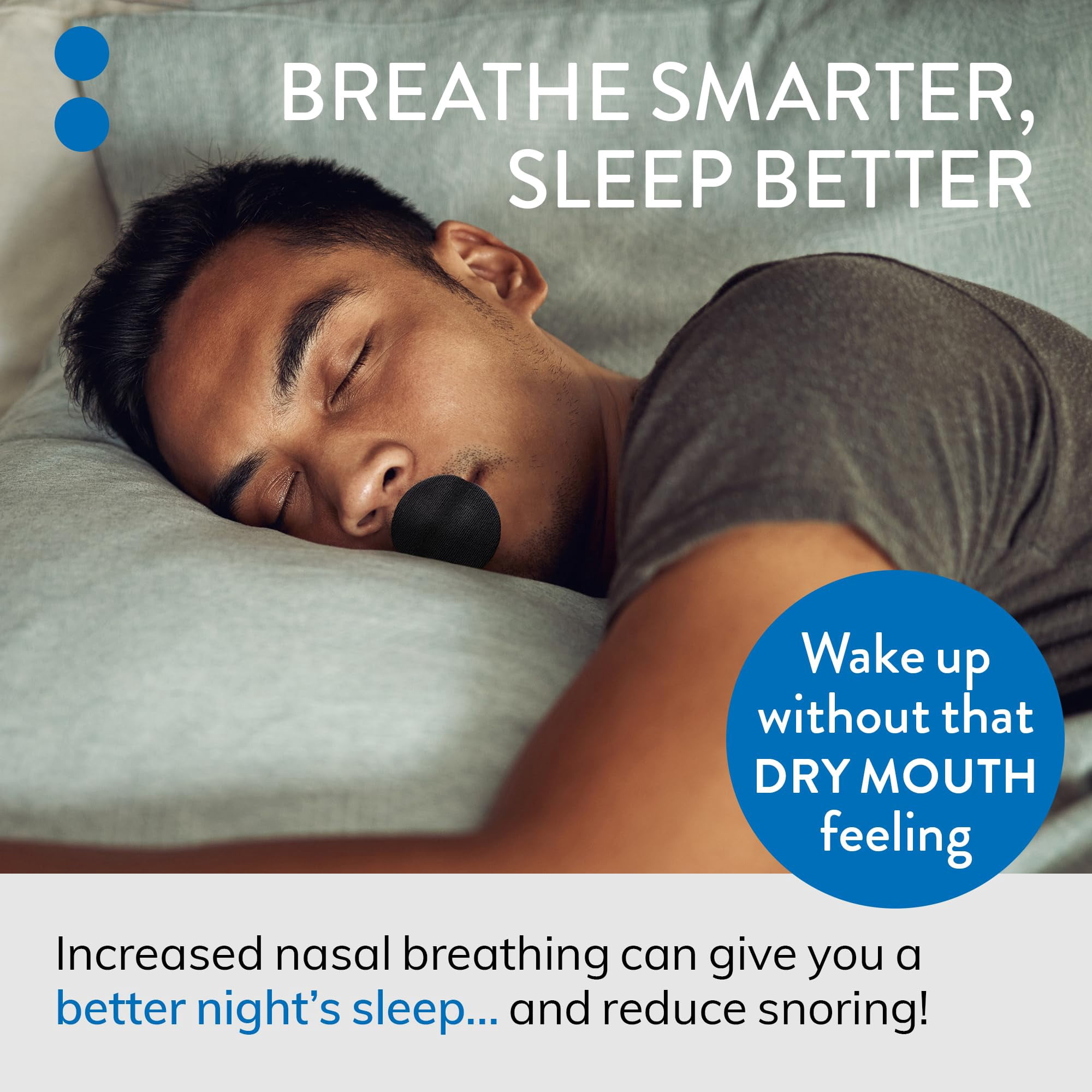 Mute Mouth Tape for Sleeping | 30 Pack | Snore Less & Sleep Better | Nasal Strip Alternative | Comfortable Mouth Tape for Improved Nasal Airflow