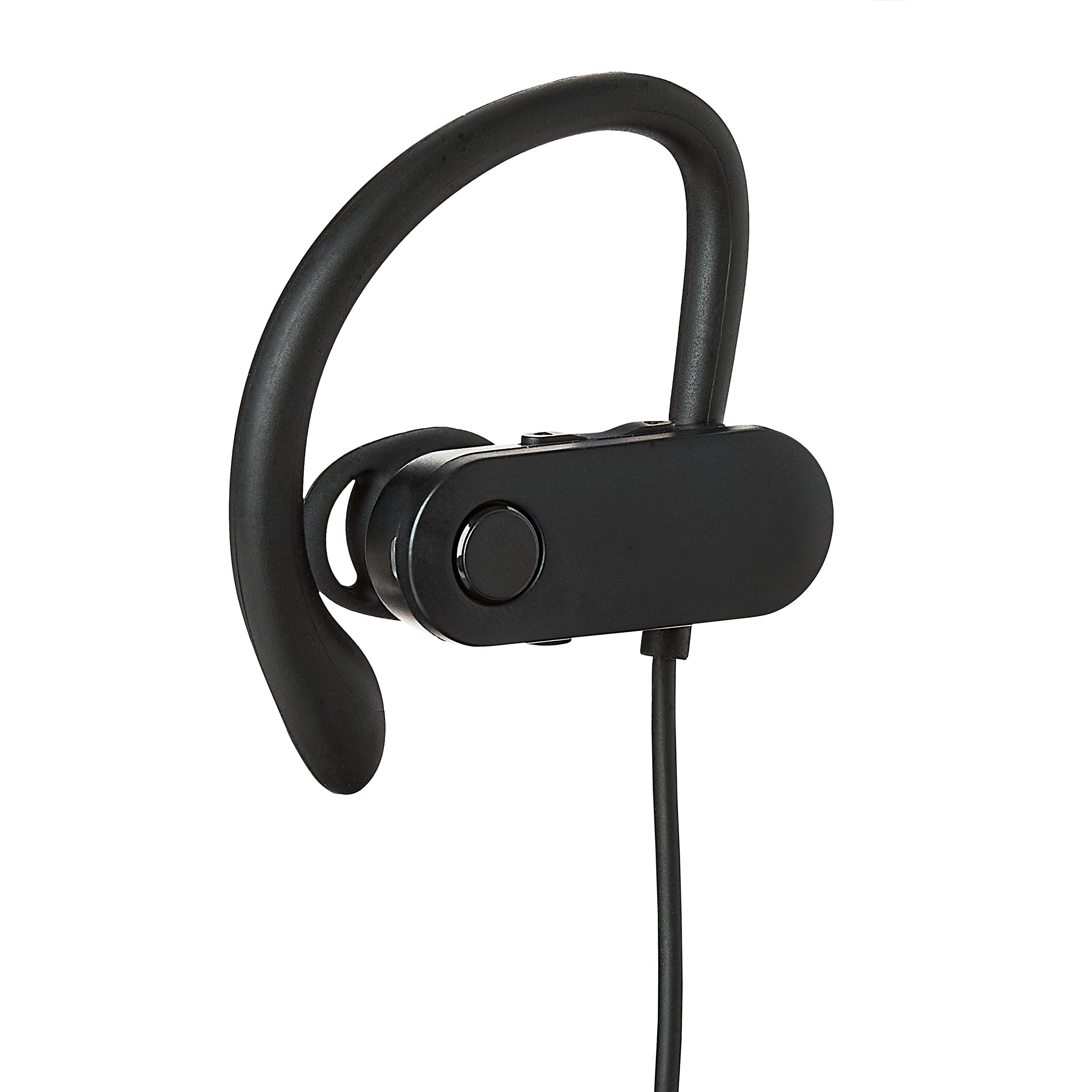 onn Sport Bluetooth Earphones with 15-Hour Playtime and Mic, Black