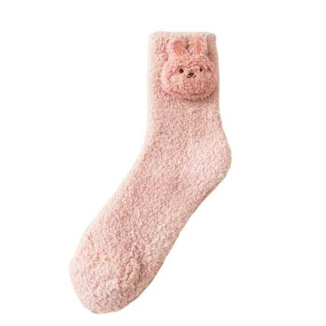 Womens Winter Socks, Mid Tube Socks with Fleece for Warmth and Cold Protection