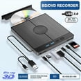 thumbnail image 5 of External Blue Ray Optical Drive Portable Bluray Player CD Burner Reader Compatible with PC Laptop, 5 of 5