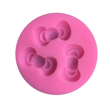 

3 Bow Cake Mould DIY Silicone Fondant Baking Tool Cookie Mould Soap Mould